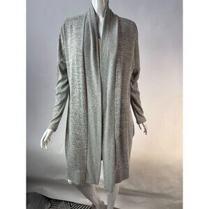 Gap Womens Heather Gray Open Front Cardigan Sweater Long Sleeve Lightweight L